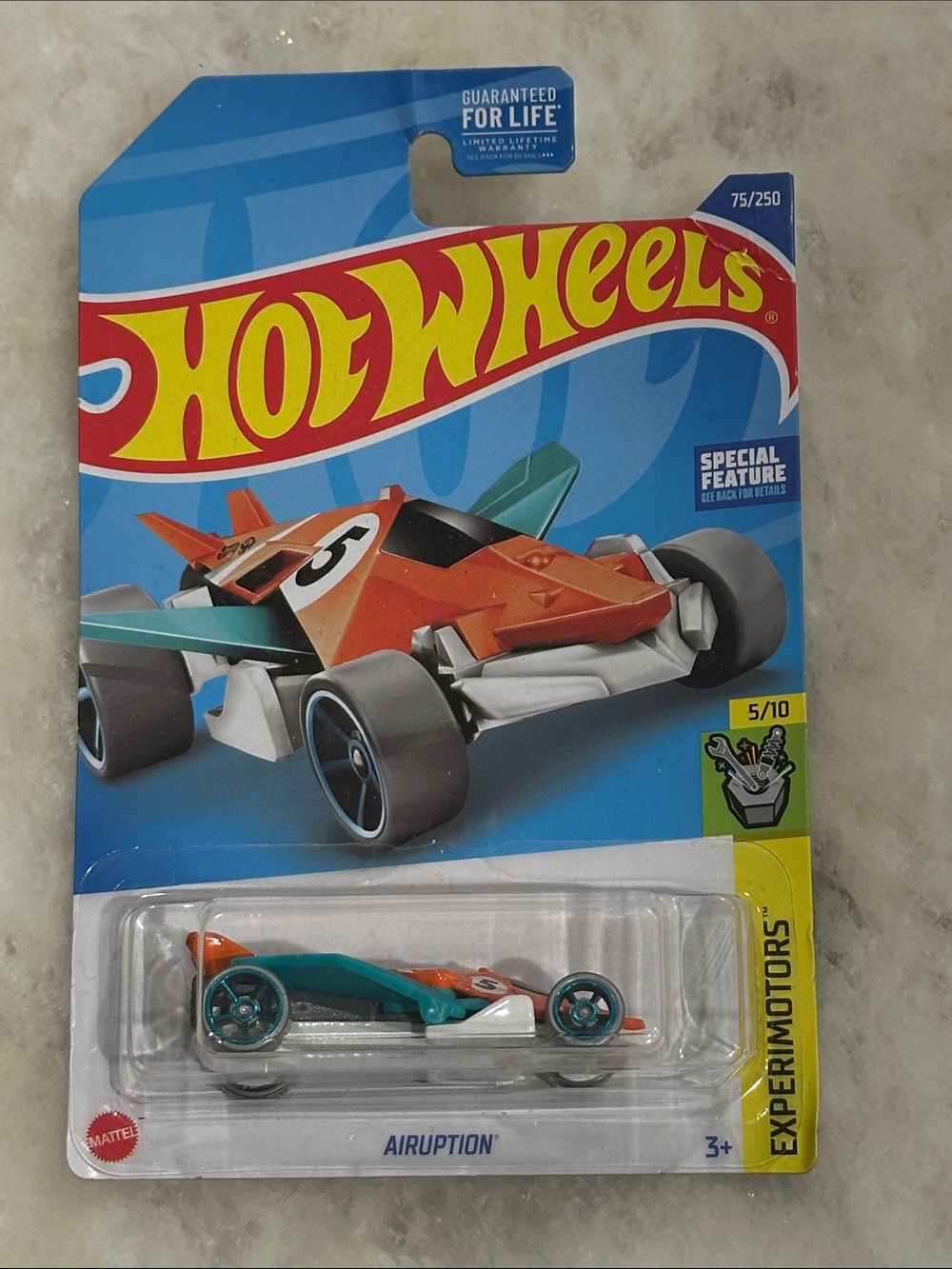 Hot Wheels Airuption Kids Toy Car - Orange & Teal